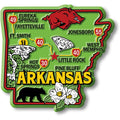 Arkansas Colorful State Magnet Collectible Made in USA
