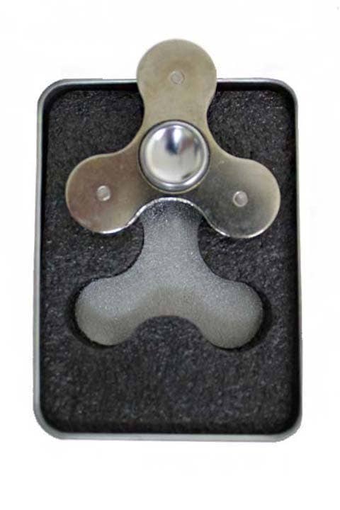 Round Metal Triple Bearing Fidget Spinner
