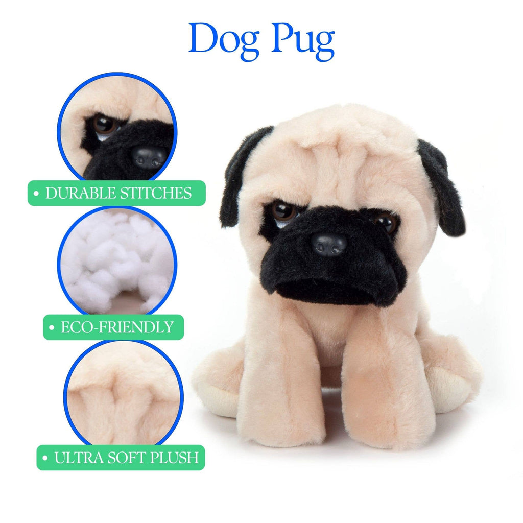 Pug Small 9" (19cm) Pet Puppy Dog