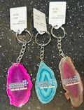 MOD Agate Slice Keychain