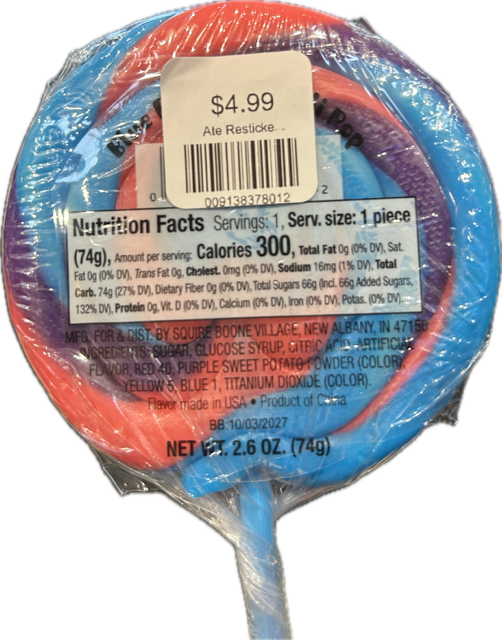Ate Resticker Lollipop