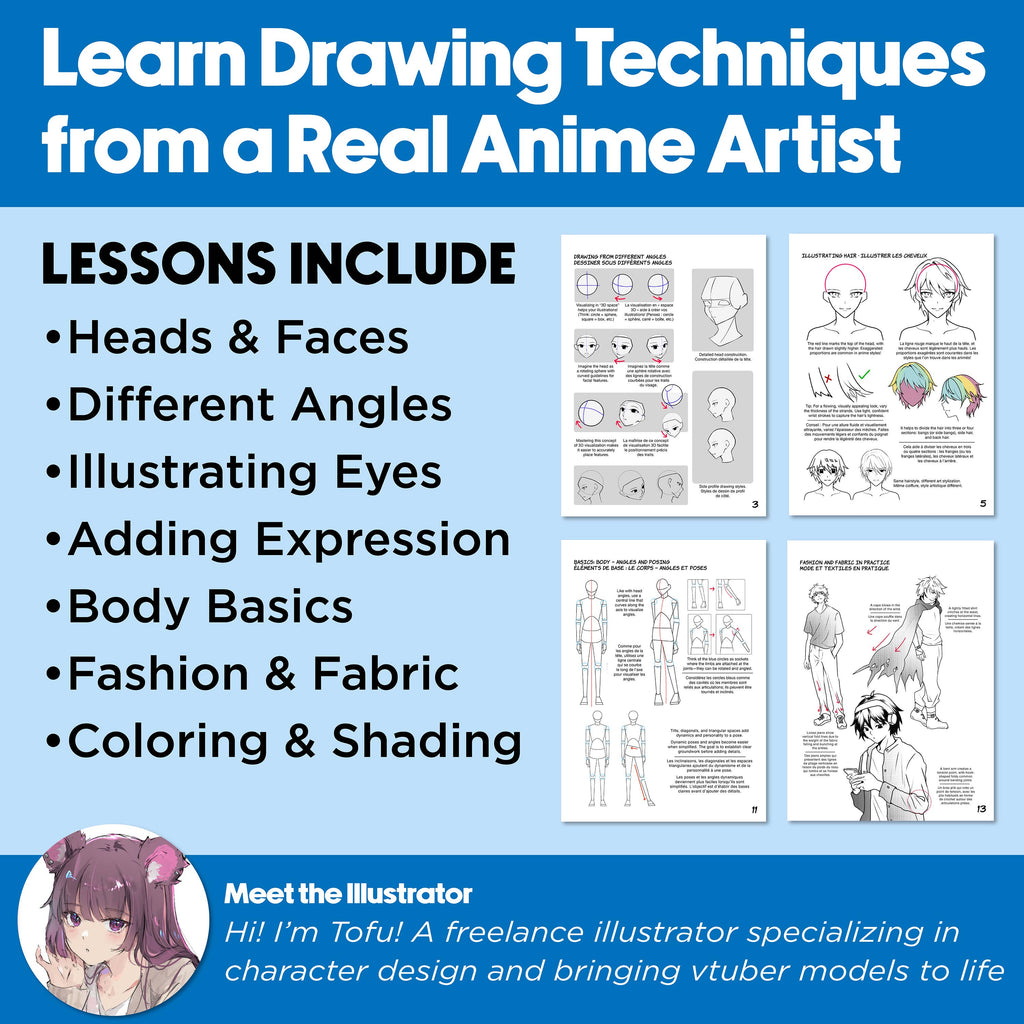 Anime Drawing - Shonen Edition Drawing Instruction Kit