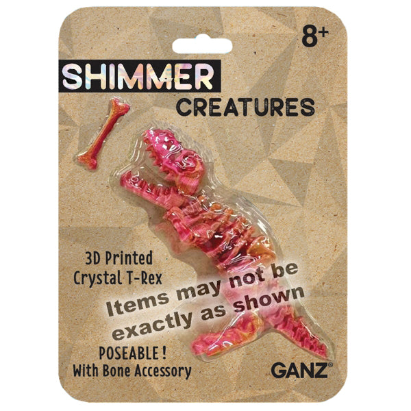 Shimmering Creature Toy, T-Rex with Bone