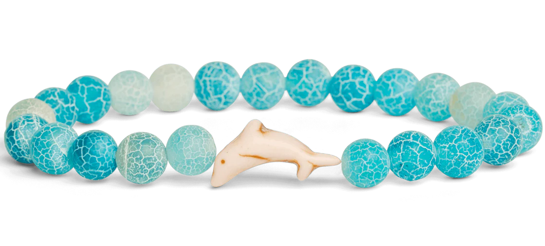The Odyssey Bracelet (Dolphin): Aqua Blue