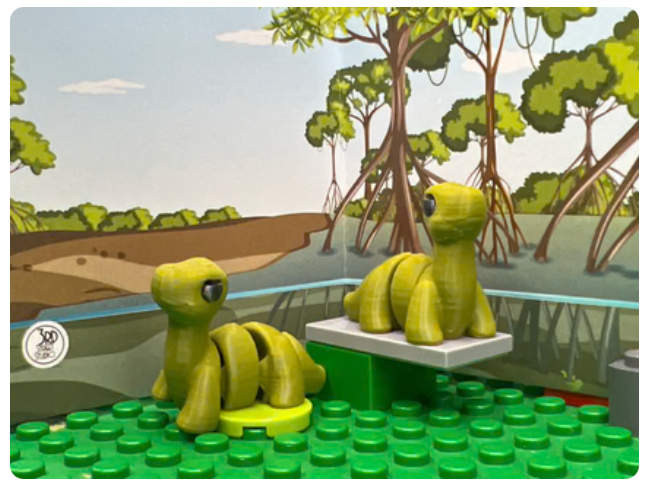 Brontosaurus Fidget Friend - Includes Play Scene