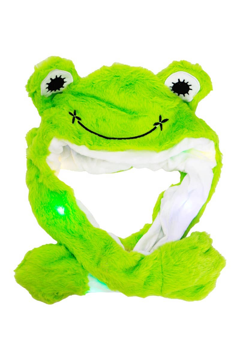 Animal Pals Led Light-up Ear Moving Fluffy Fur Hat