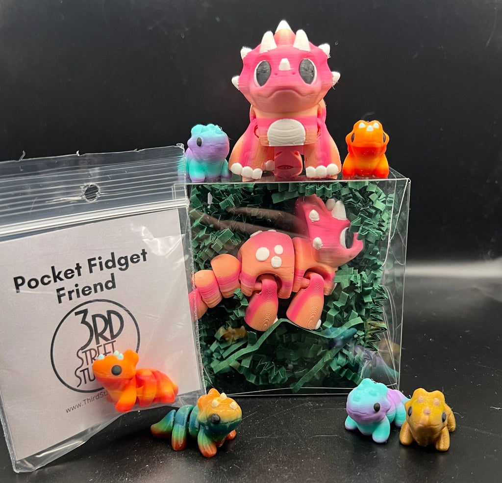 Triceratops - Fidget Friend - Includes Play Scene