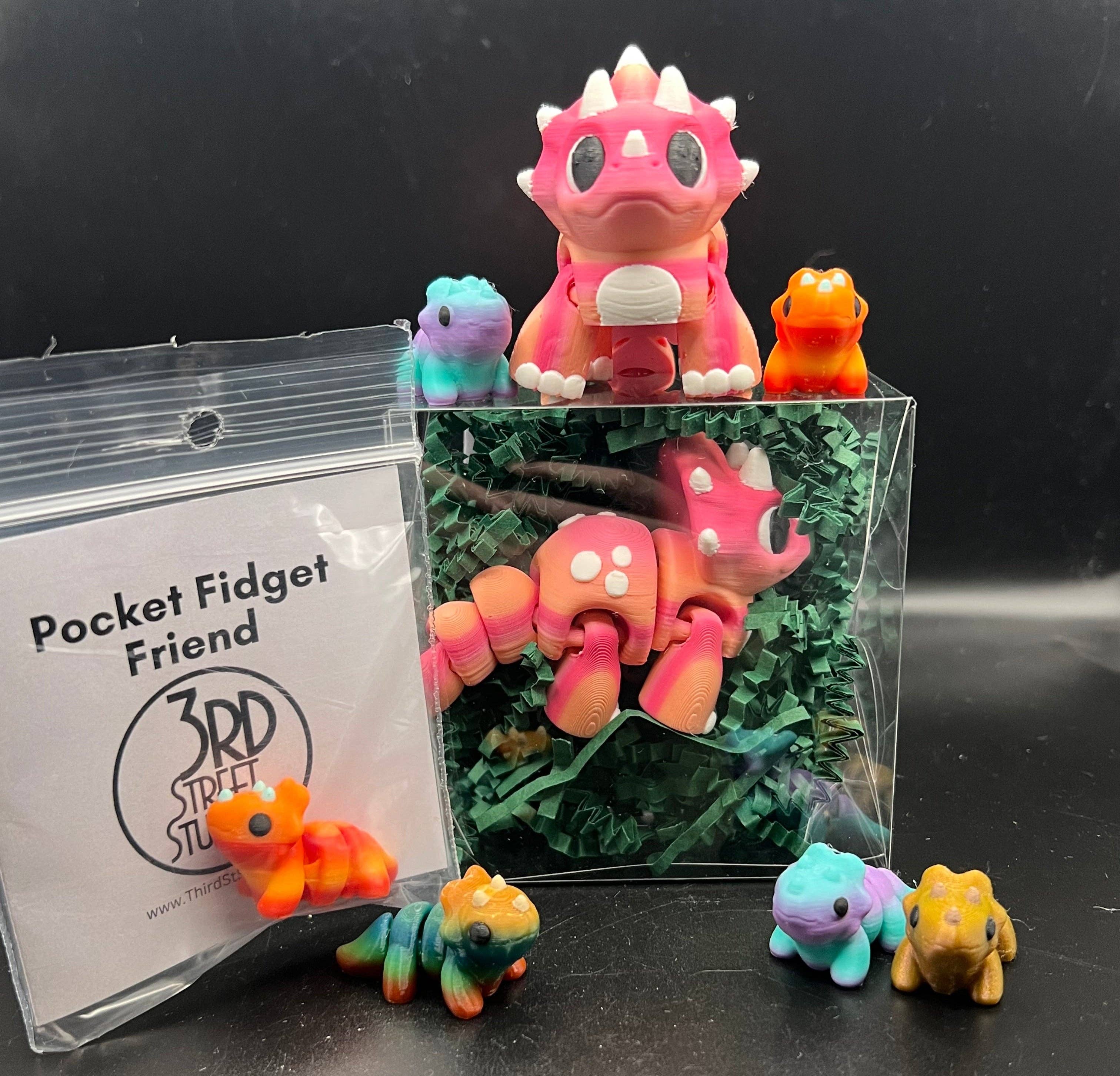 Triceratops - Fidget Friend - Includes Play Scene