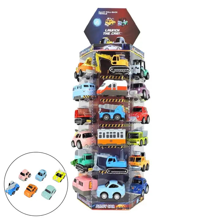 Alloy Pull-Back Car In Block Box