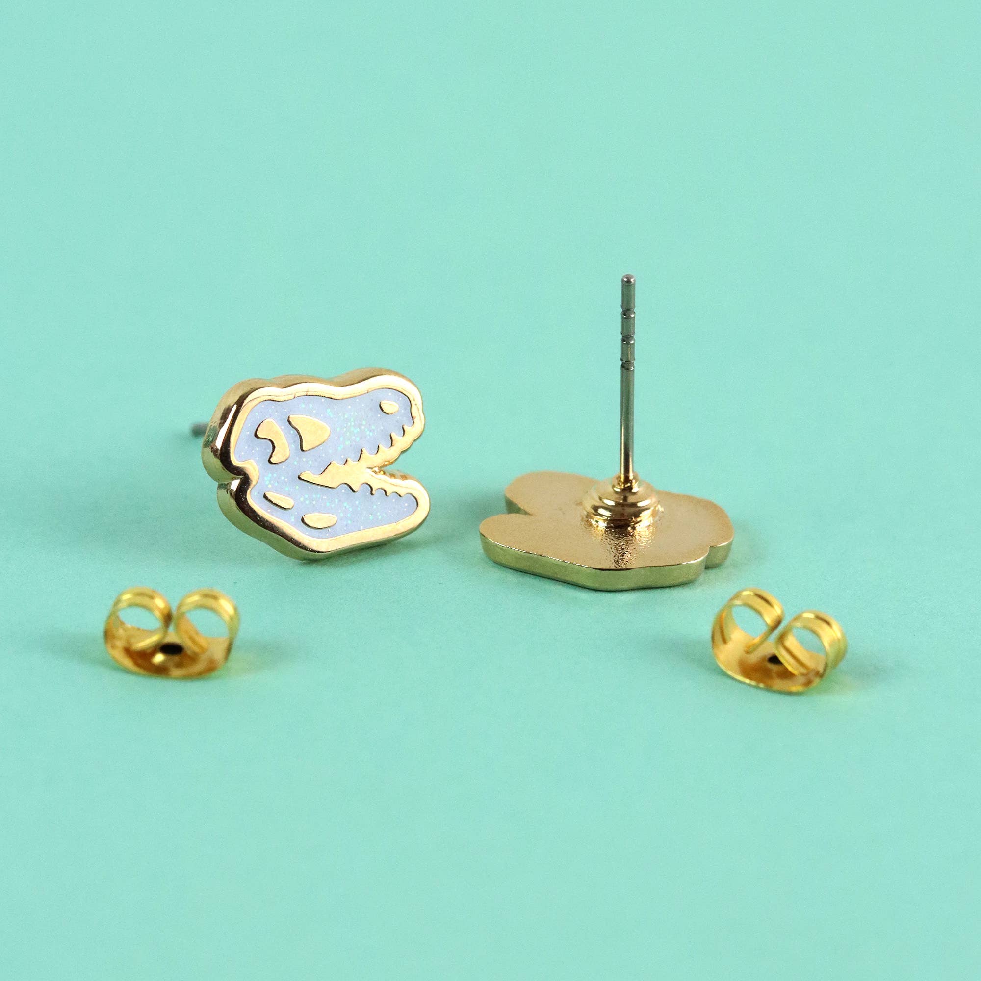 Trex Skull Earrings