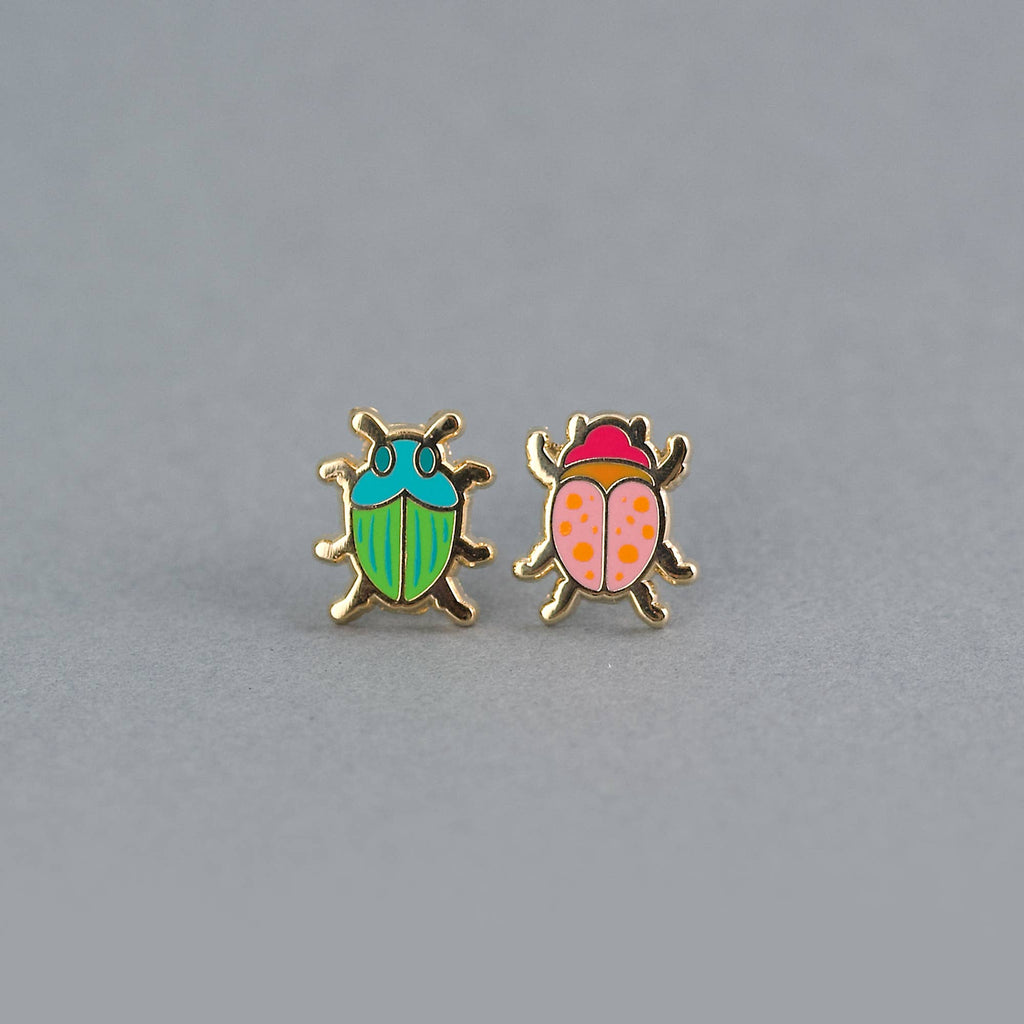 Beetle Earrings