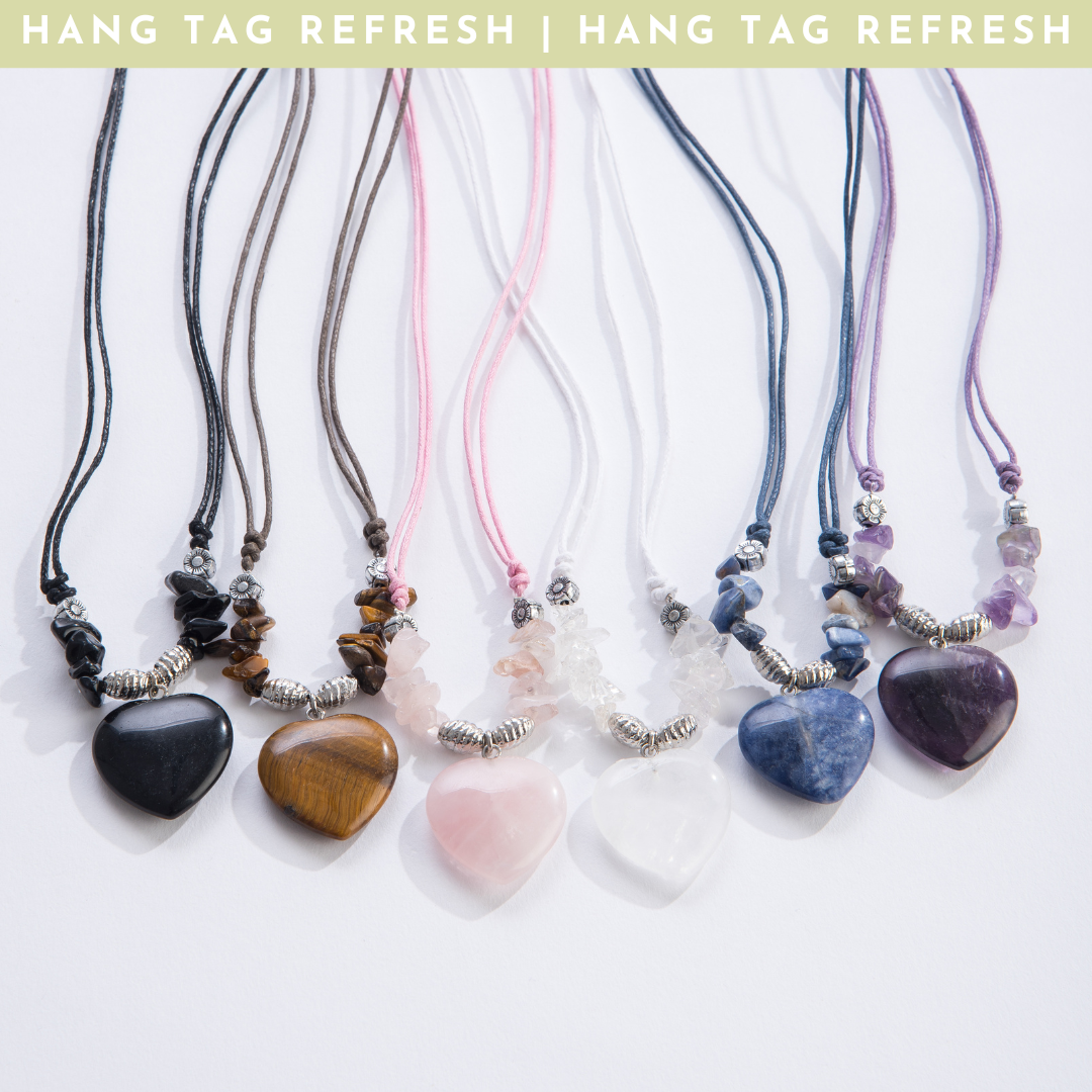 Gemstone Heart Pendant