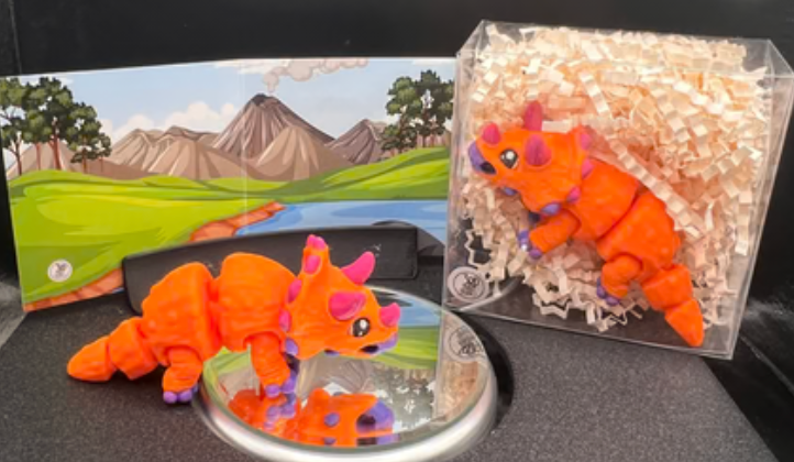 Triceratops - Fidget Friend - Includes Play Scene