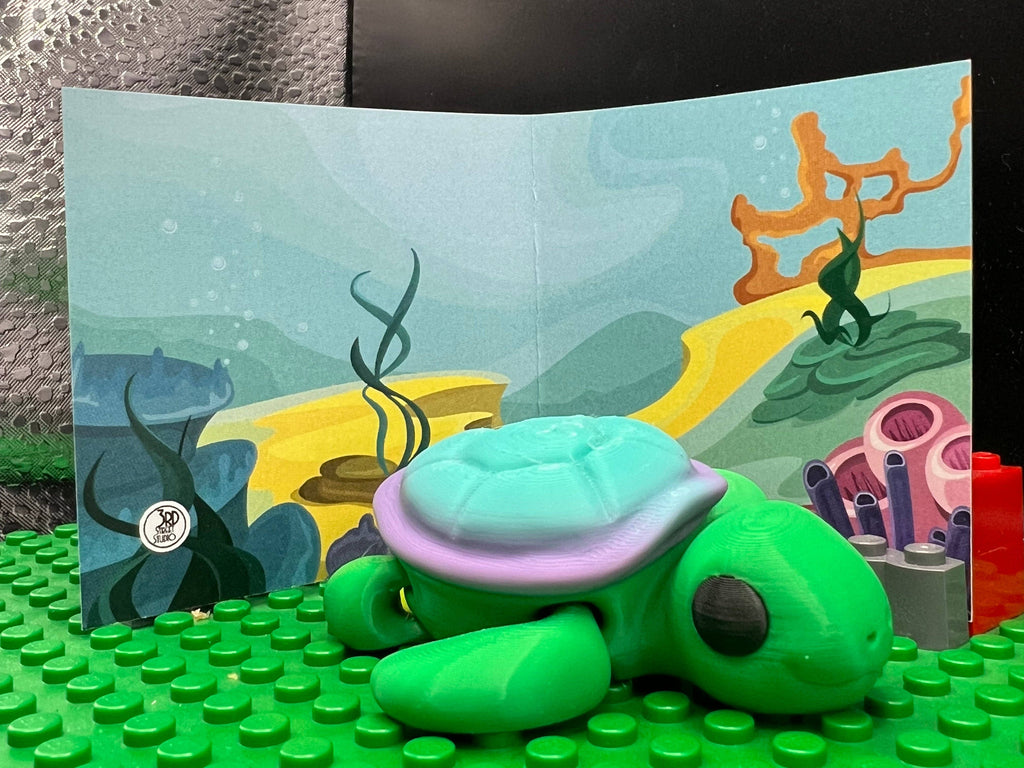 Turtle - Fidget Friend - Includes Play Scene