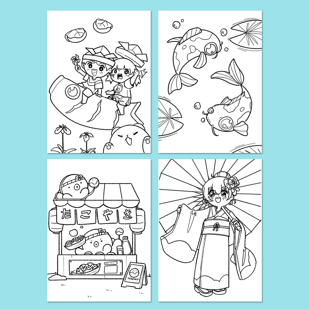 Anime Drawing - Japanese Adventures Edition Coloring Book
