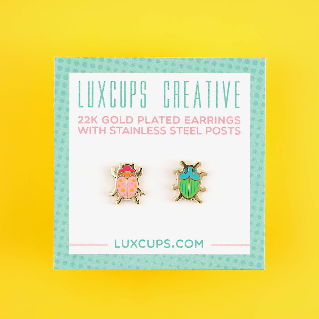 Beetle Earrings