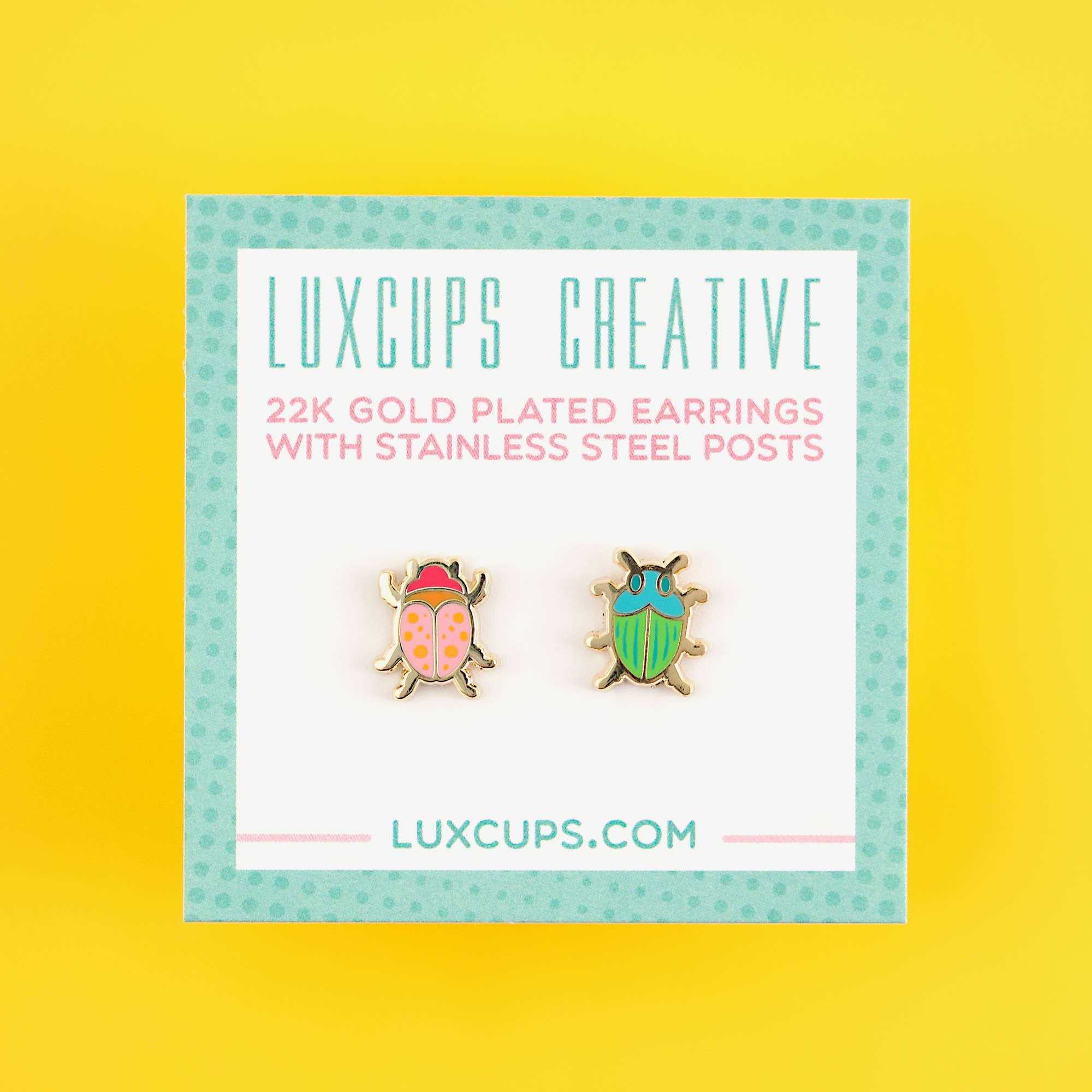Beetle Earrings