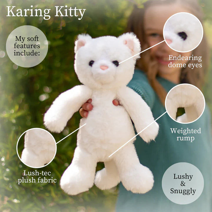 Lushee Karing Kitten White 10"