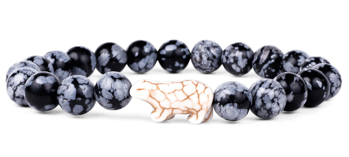 The Venture Bracelet (Polar Bear): Papillae Stone