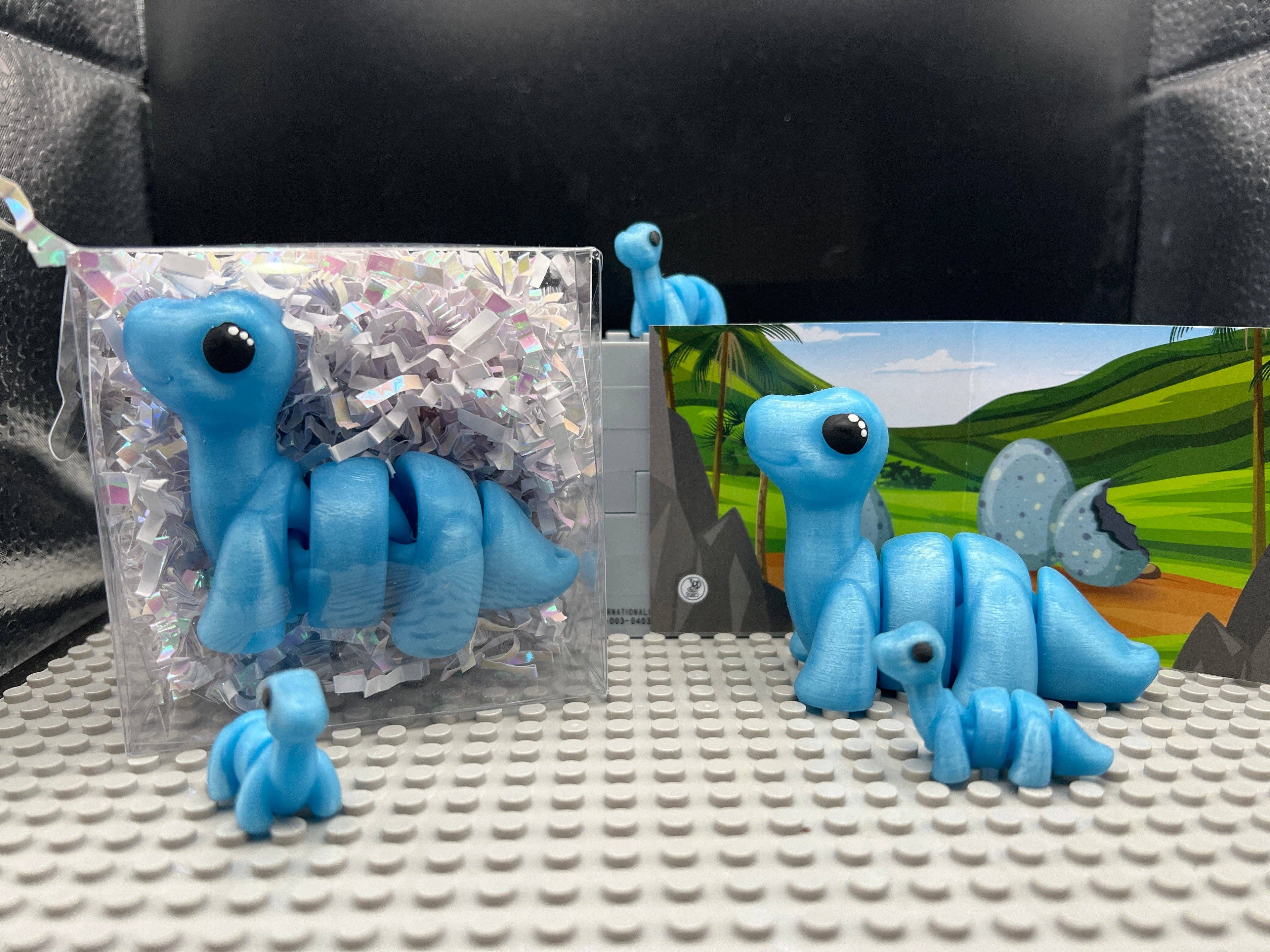 Brontosaurus Fidget Friend - Includes Play Scene