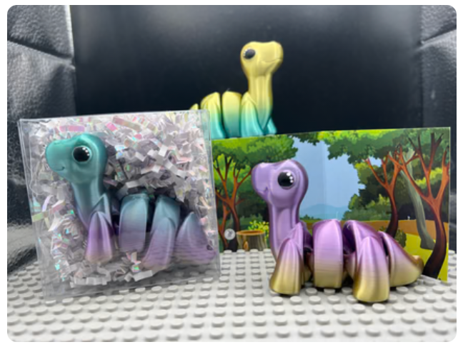 Brontosaurus Fidget Friend - Includes Play Scene