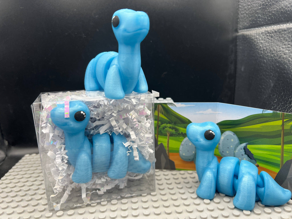 Brontosaurus Fidget Friend - Includes Play Scene