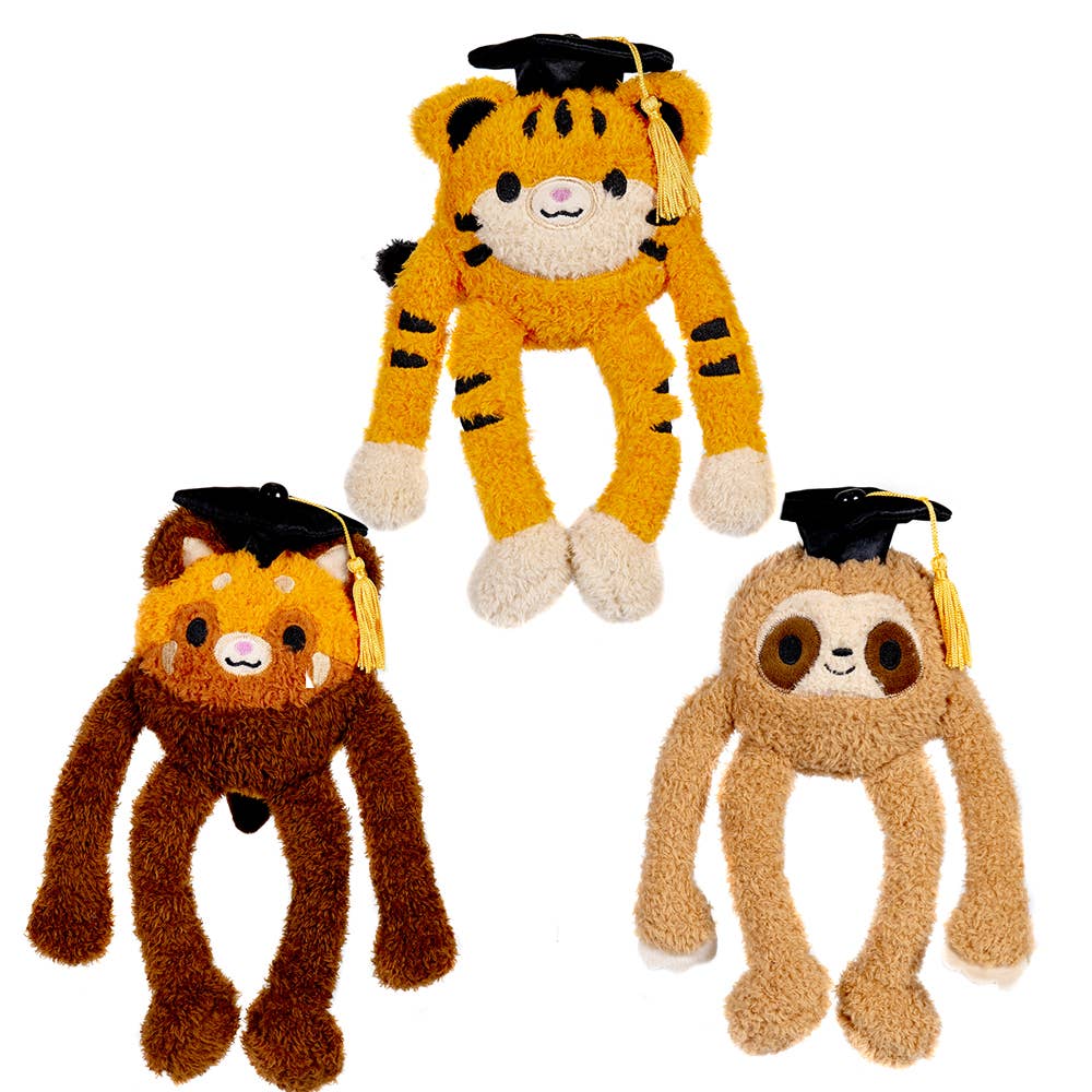 Graduation - 8.5" Noodle Cap Plush Assortment