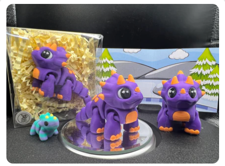 Triceratops - Fidget Friend - Includes Play Scene