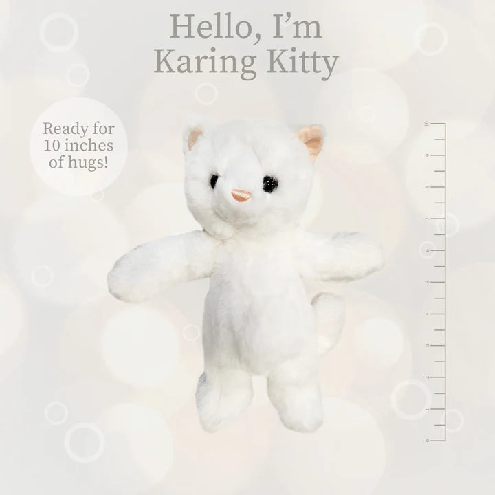 Lushee Karing Kitten White 10"