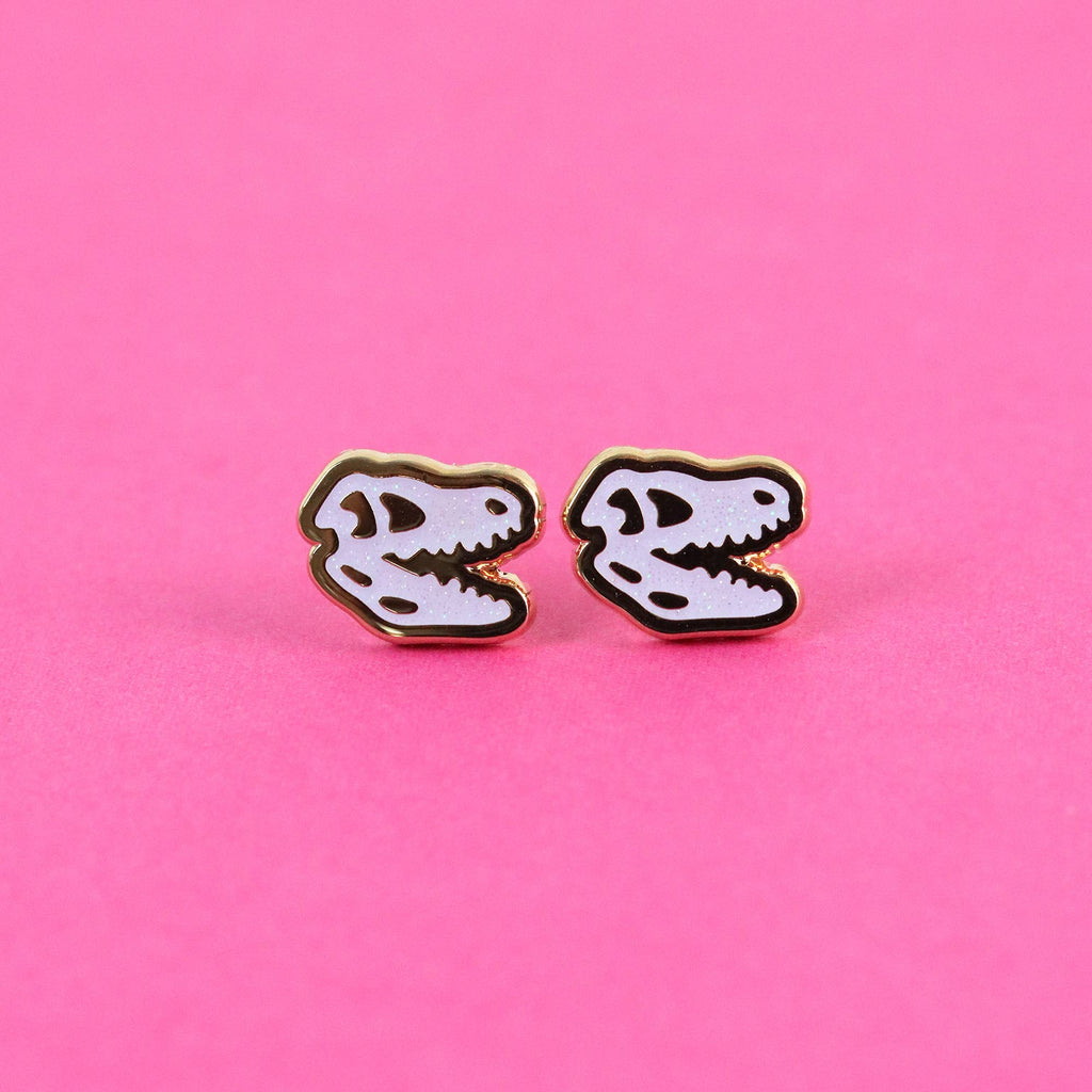 Trex Skull Earrings