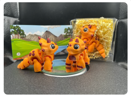 Triceratops - Fidget Friend - Includes Play Scene