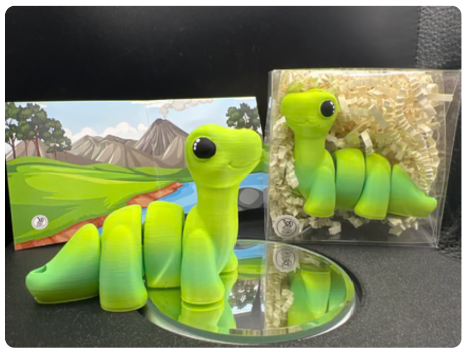 Brontosaurus Fidget Friend - Includes Play Scene
