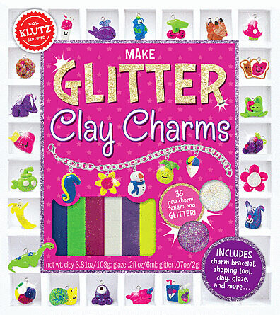 Make Glitter Clay Charms