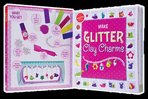 Make Glitter Clay Charms