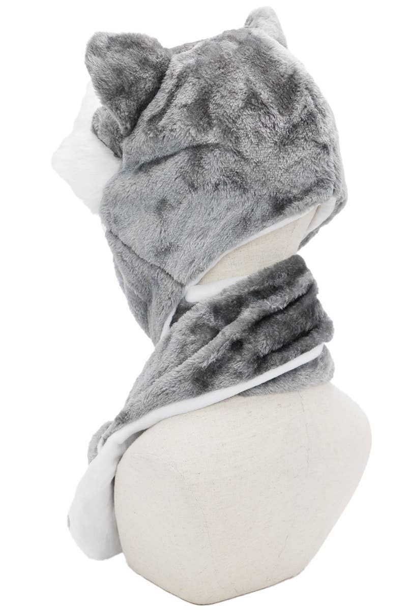 Animal Pals Fuzzy Plush Hat With Long Ear Flaps