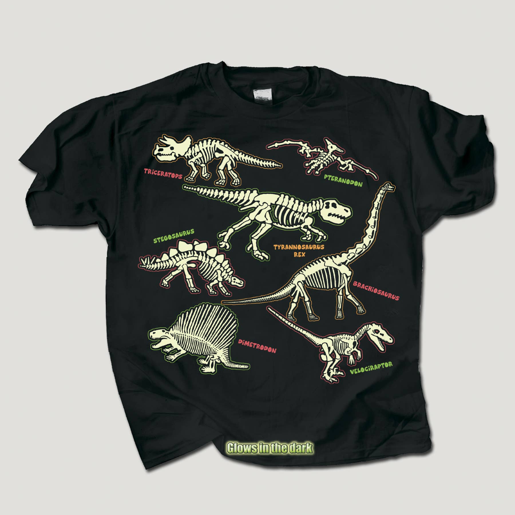 Electric Dinos 100% HW Cotton Youth T-shirt