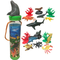 Ocean Animal Figurines in Clear Tube