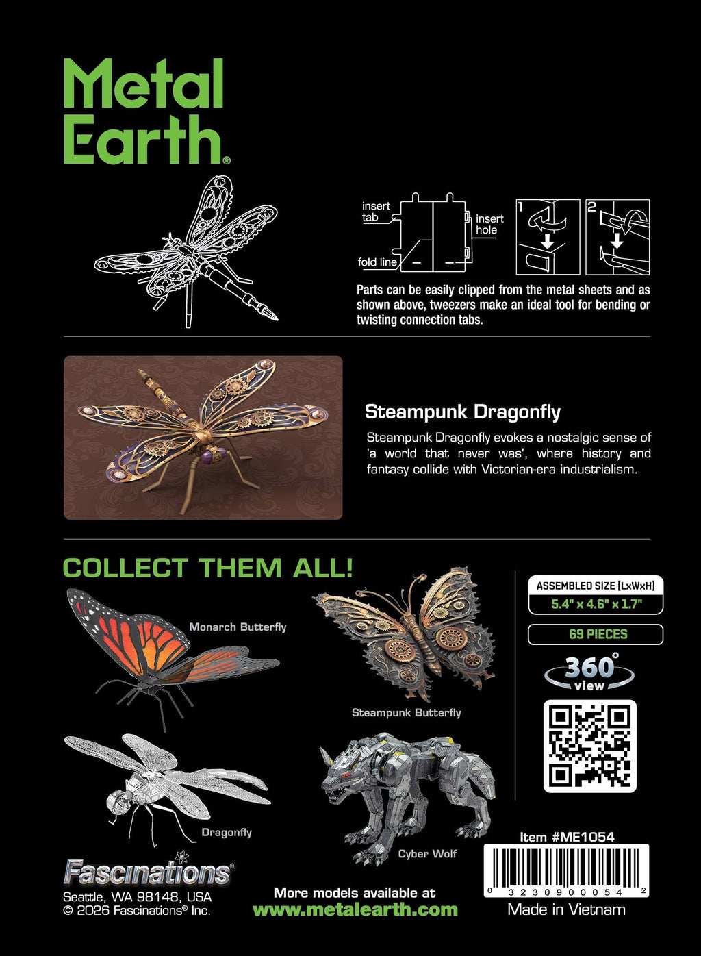 Metal Earth Steampunk Dragonfly