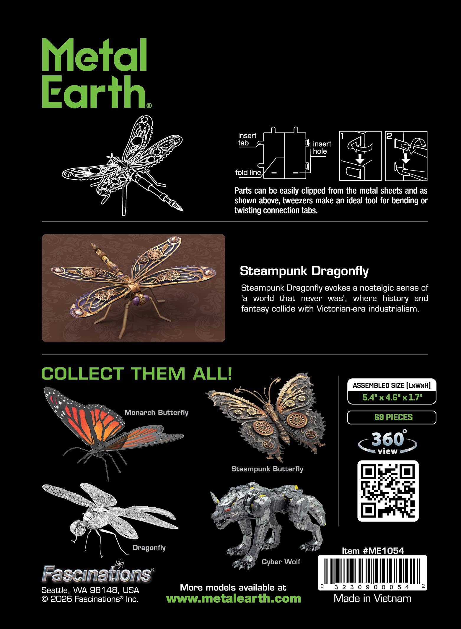 Metal Earth Steampunk Dragonfly