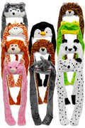 Animal Pals Fuzzy Plush Hat With Long Ear Flaps