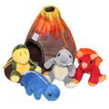Dino-Roars Plush Sets - #WZ1L - 5PC Plush Set - The Volcano