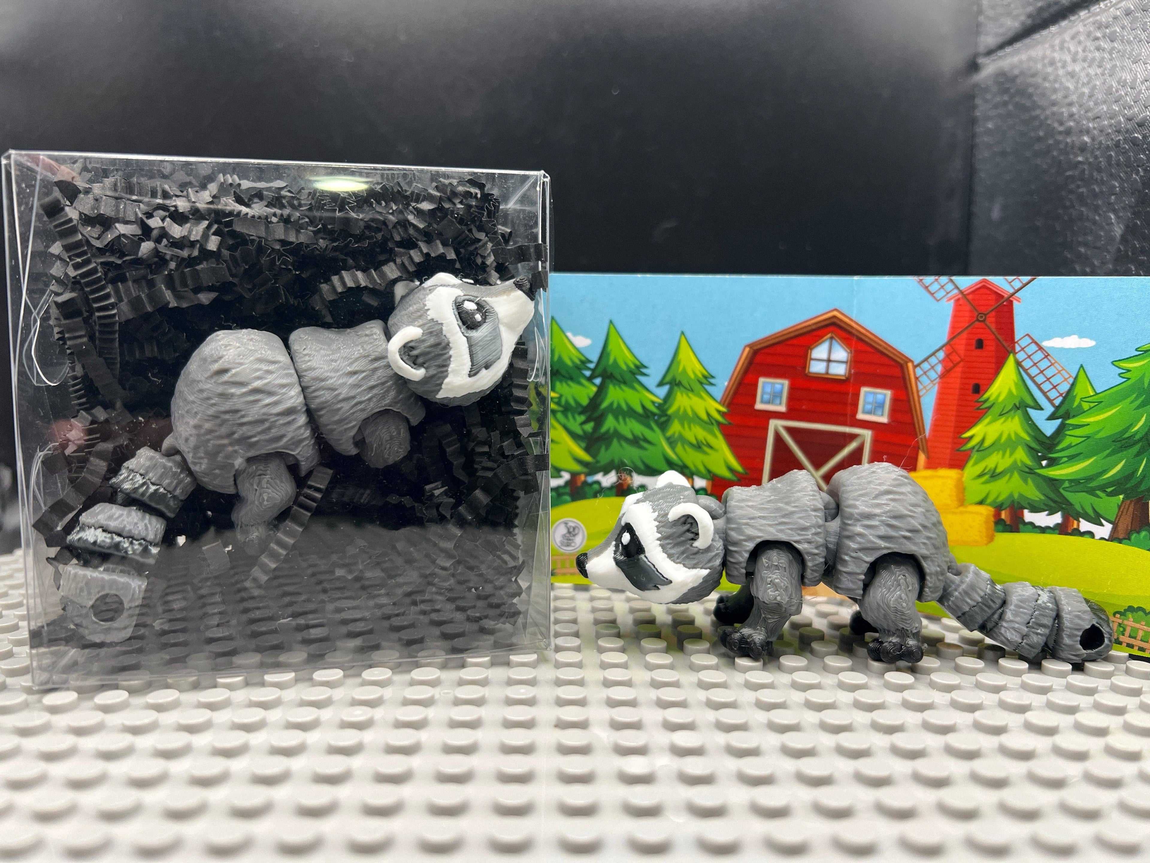Raccoon - Fidget Friend - Includes Play Scene