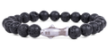 The Voyage Bracelet (Shark): Lava Stone