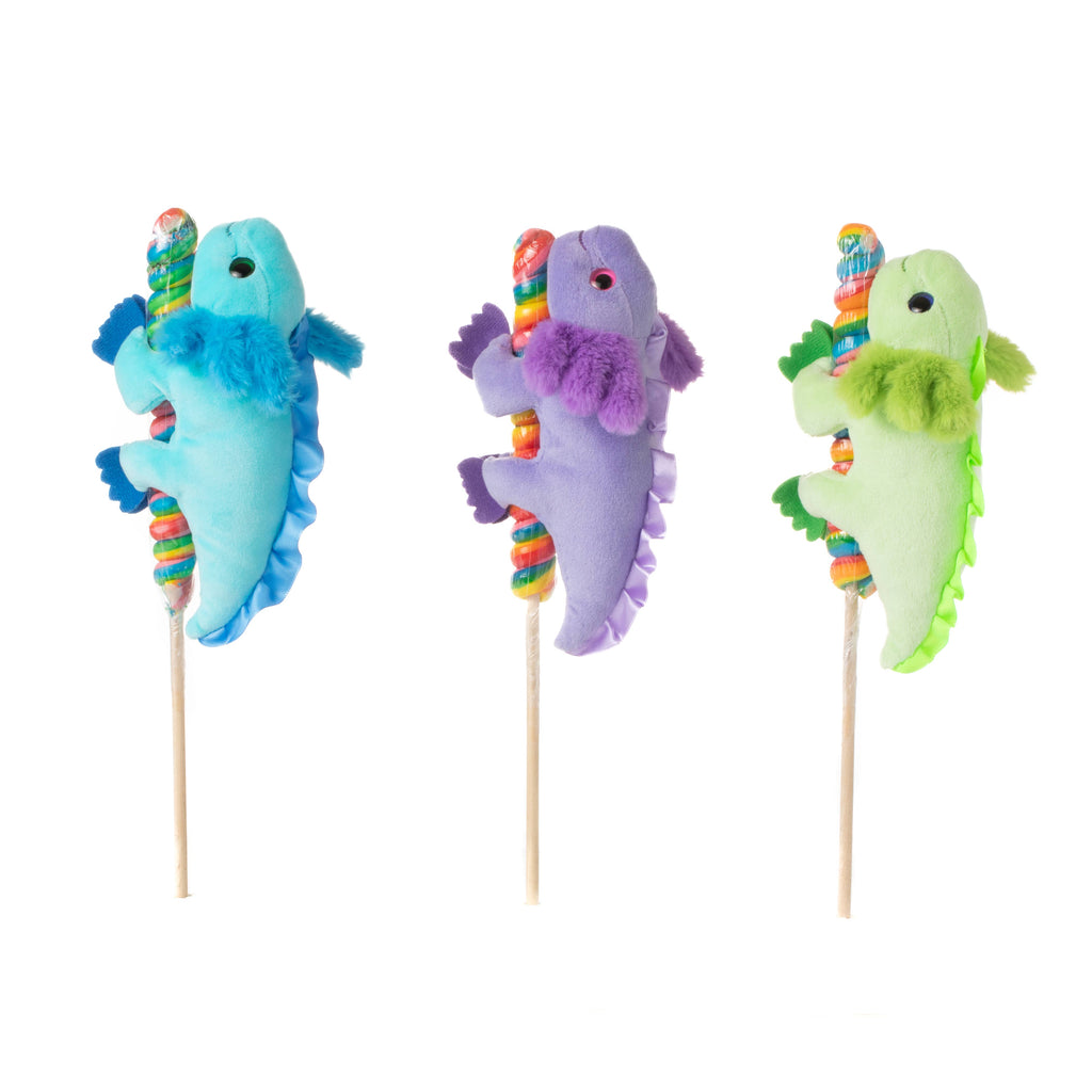 Lollyplush Axolotl Asst Lime, Purple, Turqoise 7" (19cm)