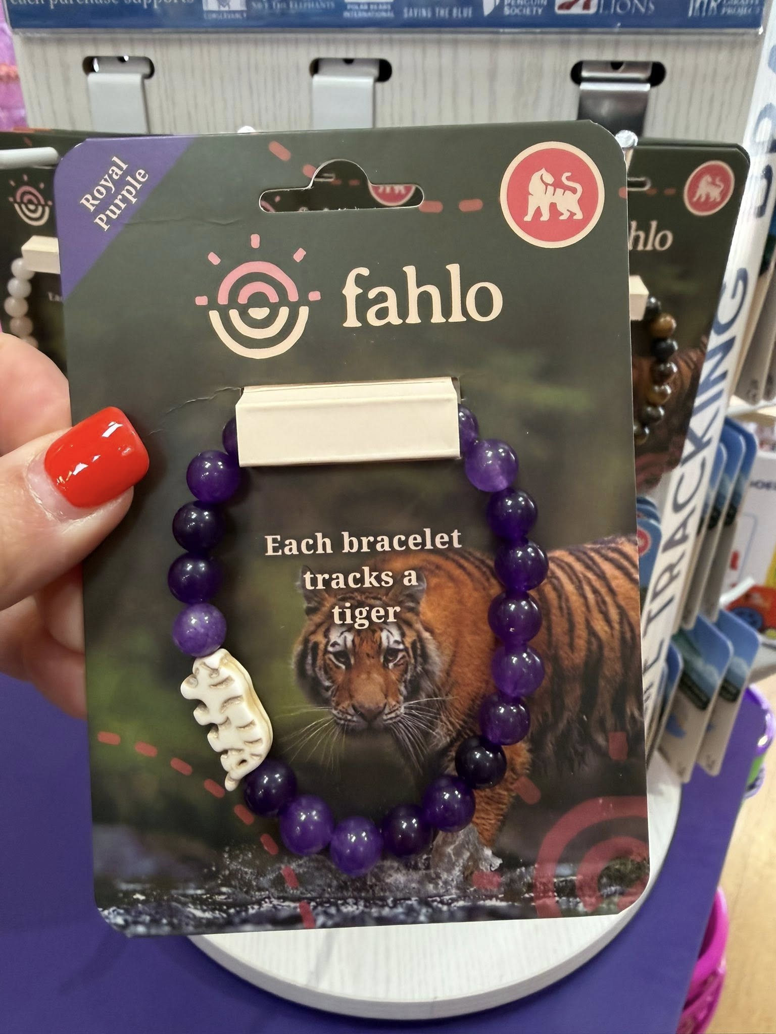The Journey Bracelet (Tiger): Royal Purple