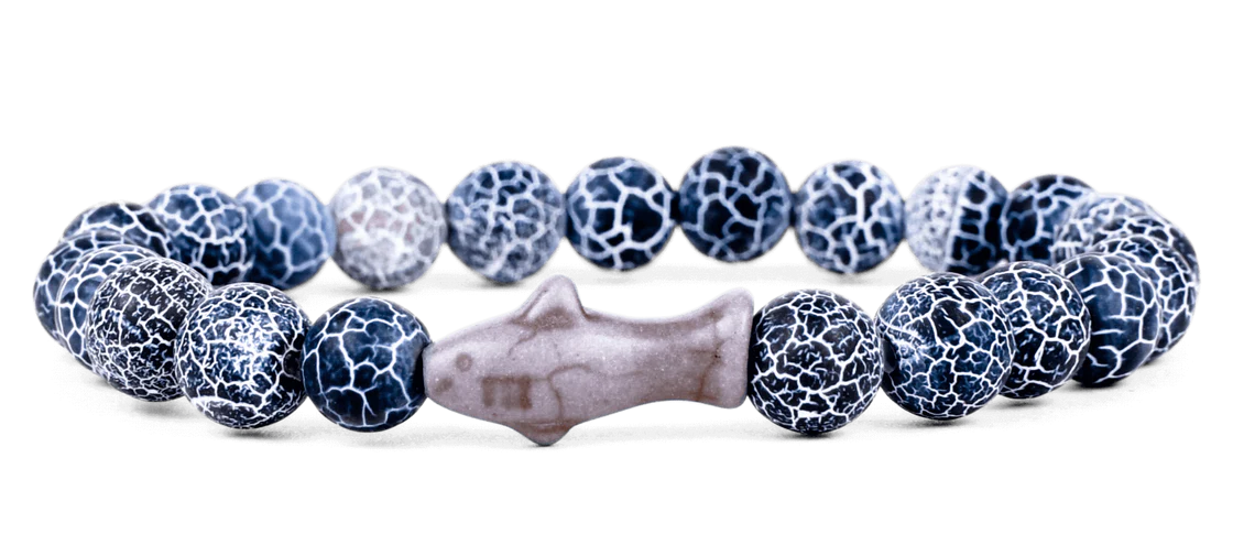 The Voyage Bracelet (Shark): Deep Blue