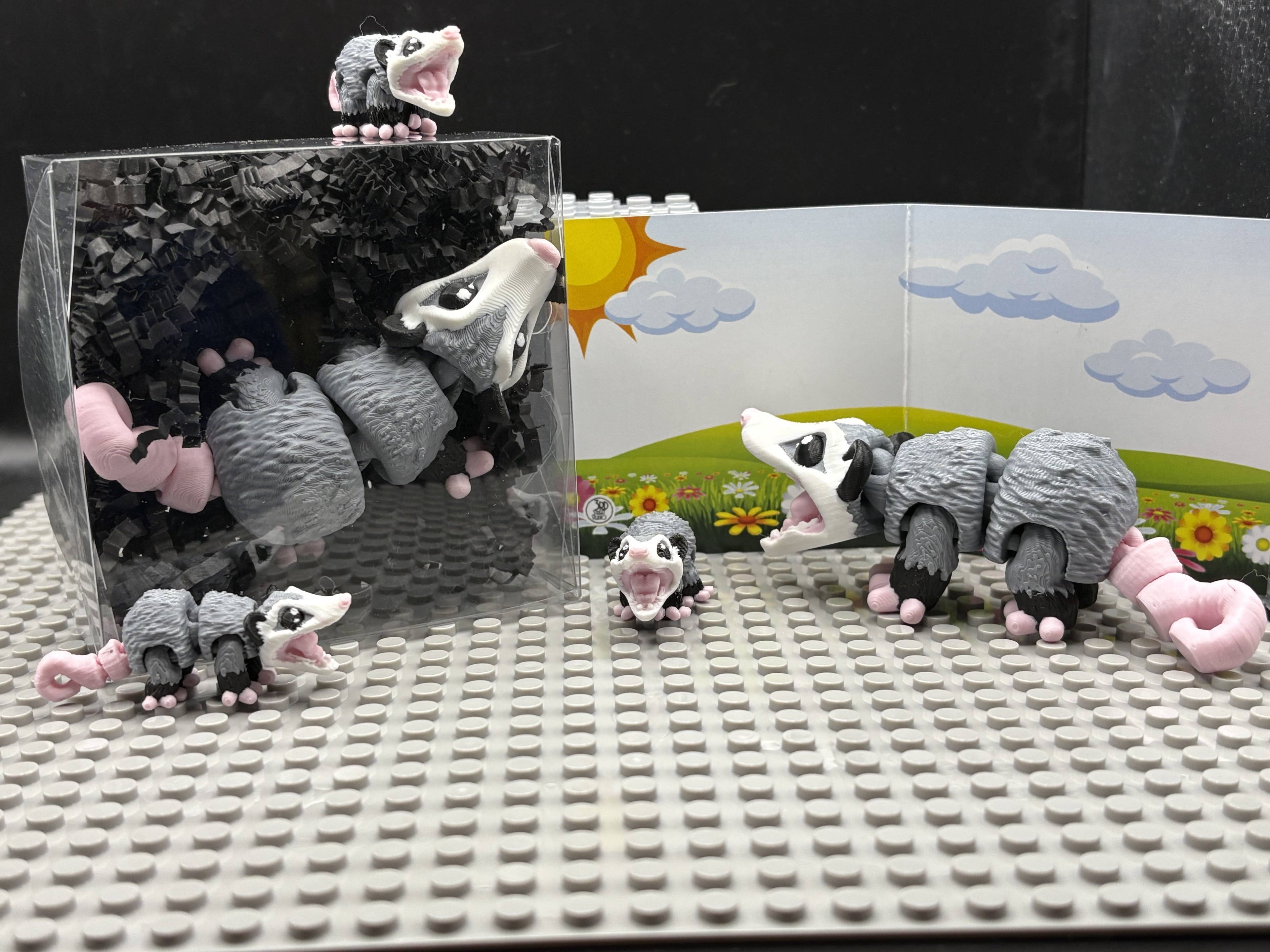 Opossum - Fidget Friend - Includes Play Scene