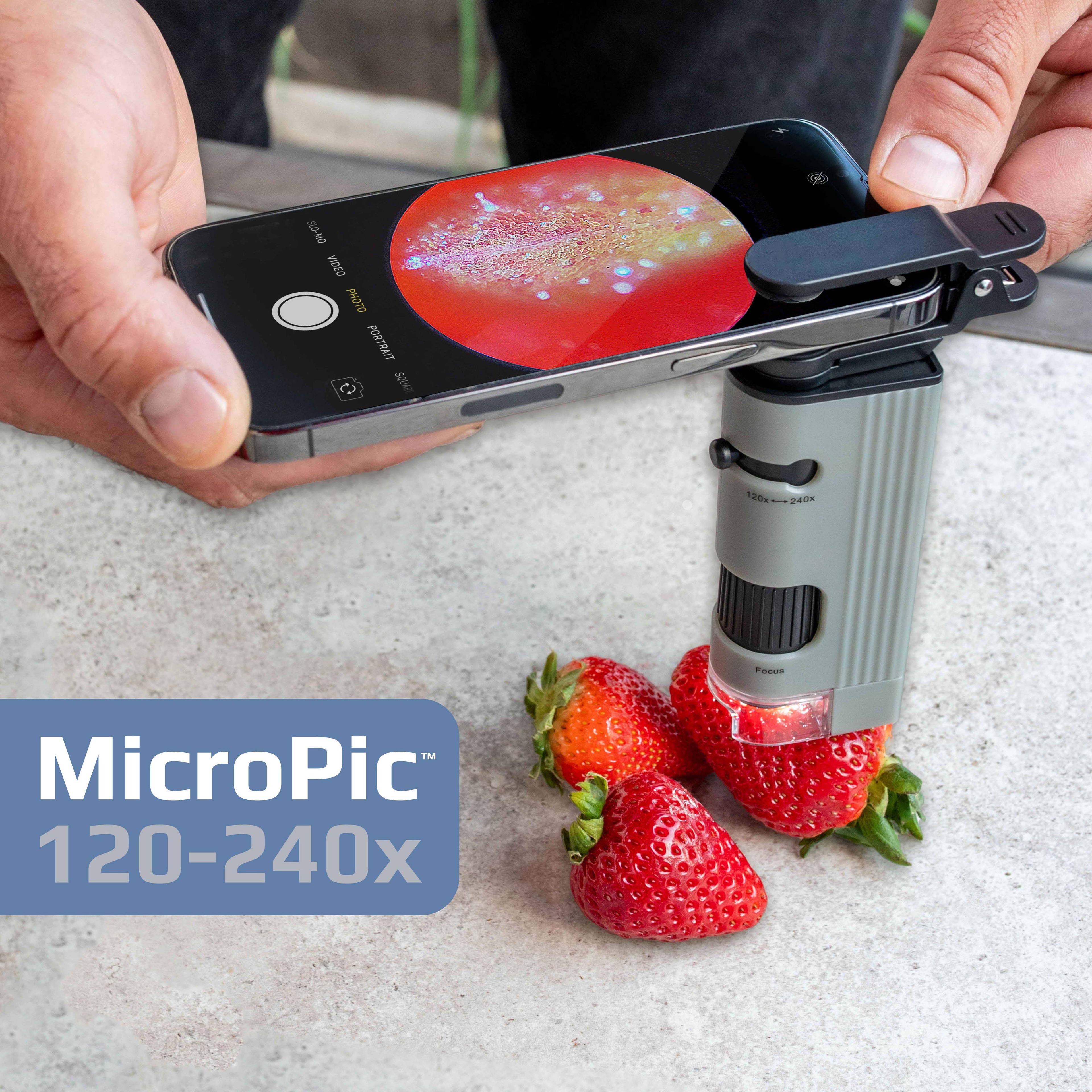 120x-240x Magnification High-Resolution Pocket Microscope