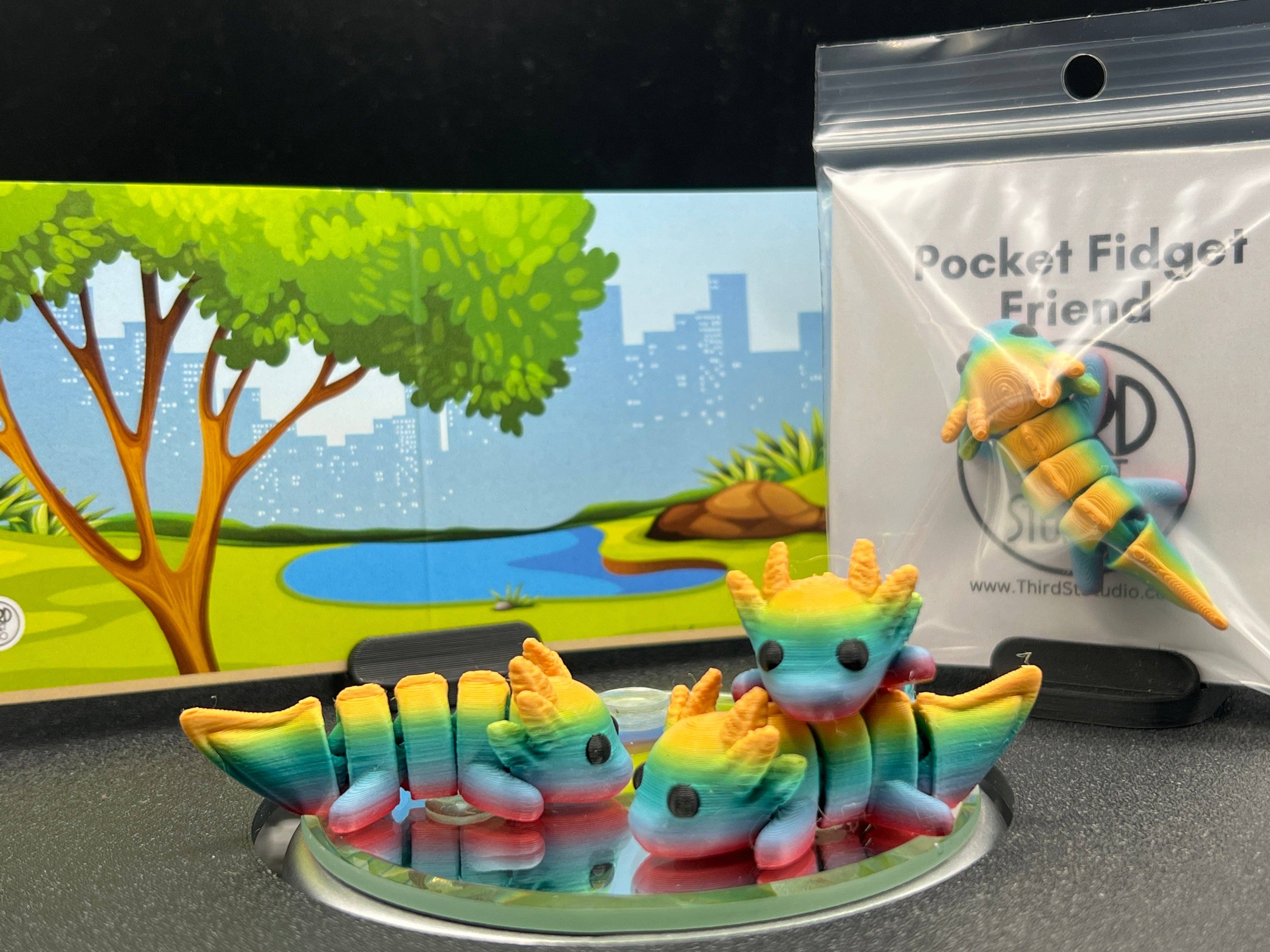 Axolotl Fidget Friend - Includes Play Scene