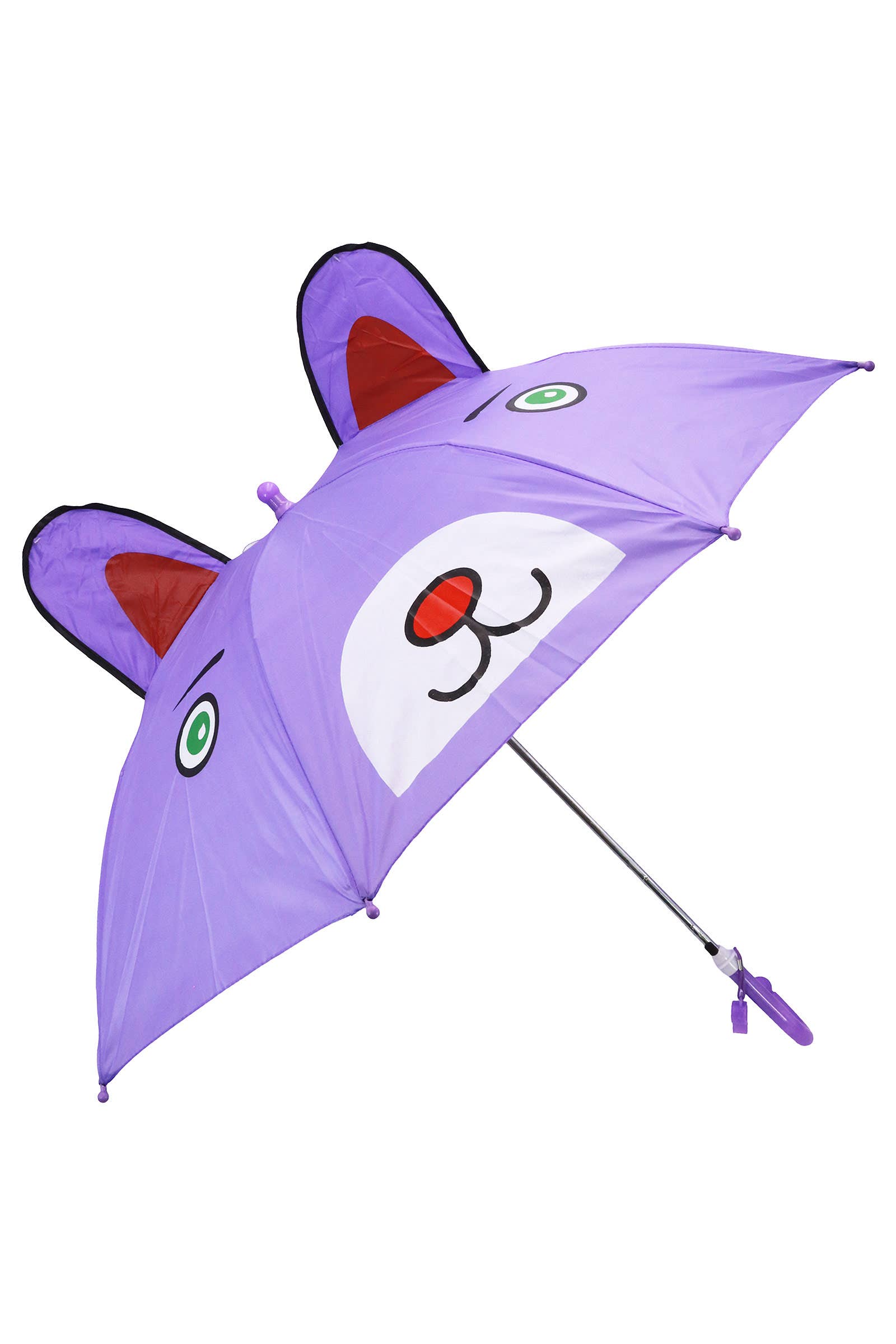 Kids Pointy Ear Animal Auto Open-Fold Umbrella
